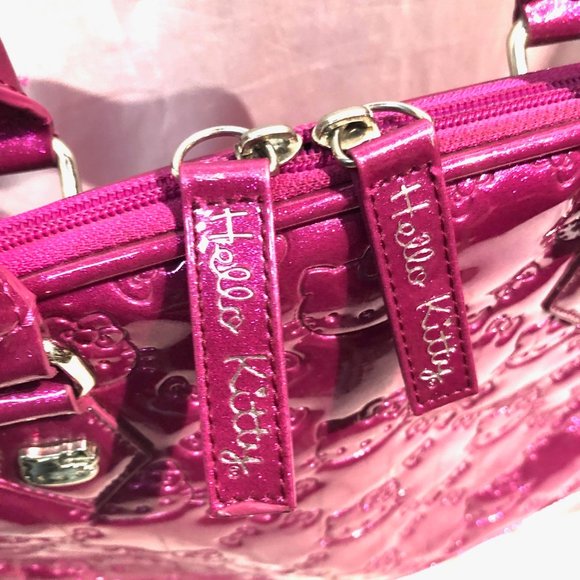 Hello Kitty Women's Vinyl Bowler Bag - Picture 4 of 11